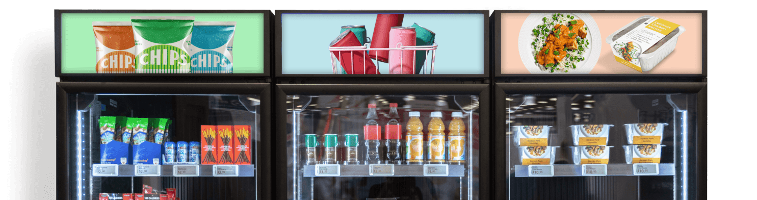 Smart retail kiosks — fridge, pantry, and freezer modules